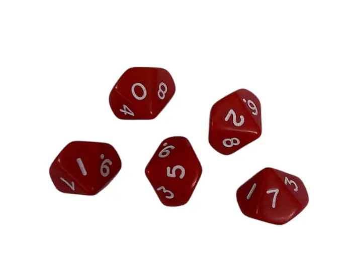 Oathmark Dice Red (x5)