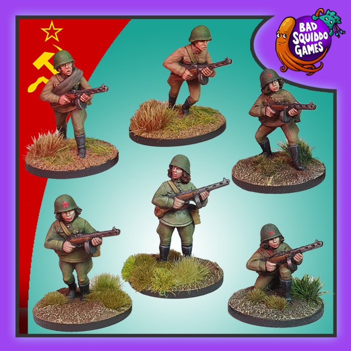 Female Soviet Infantry with SMG - pack b (4)