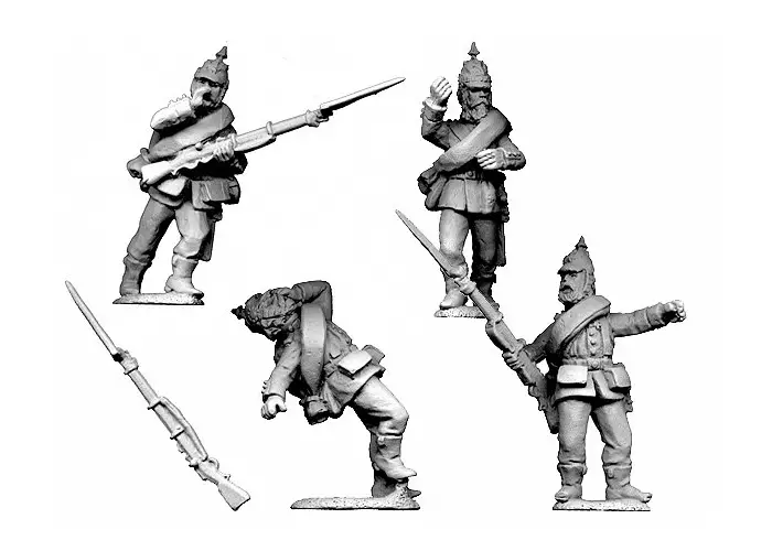 Colour Party Under Fire (Pickelhaube)