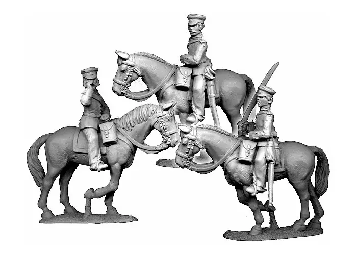 Mounted Guard Officers in Feldmutze
