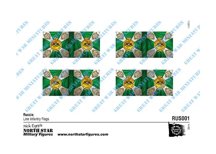 Russia: Line Infantry Flags