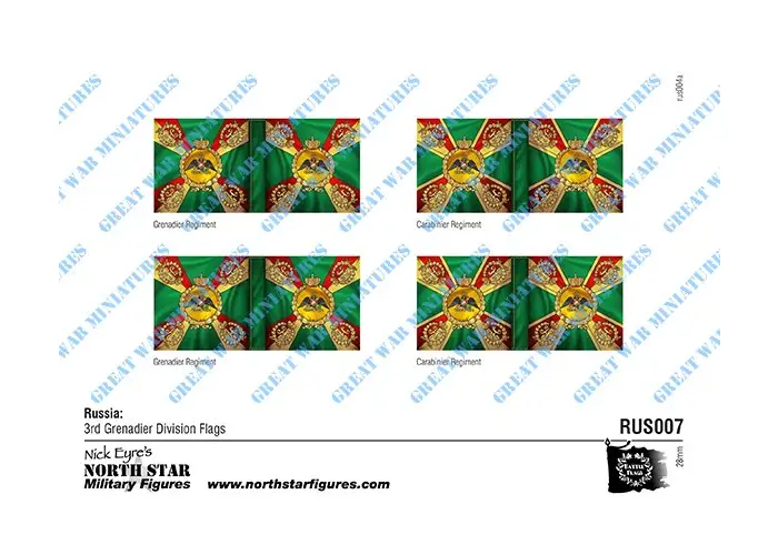Russia: 3rd Grenadier Division Flags