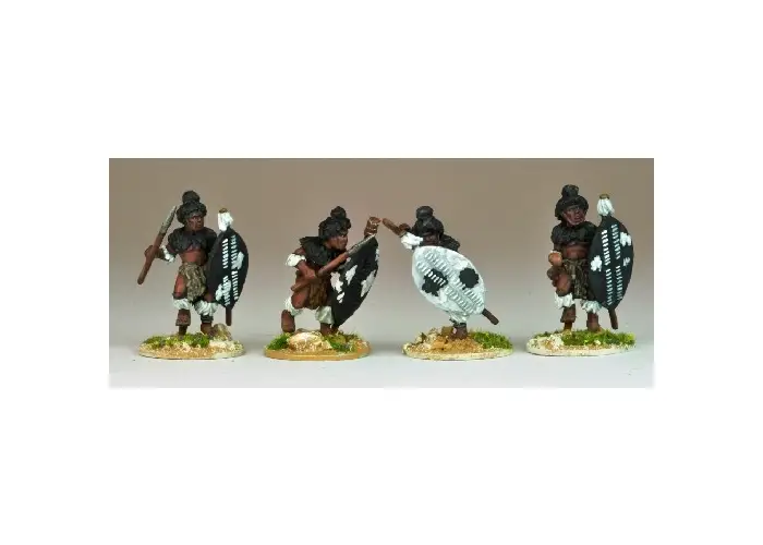 Matabele Warriors in full Regalia (Matabele Kilt)