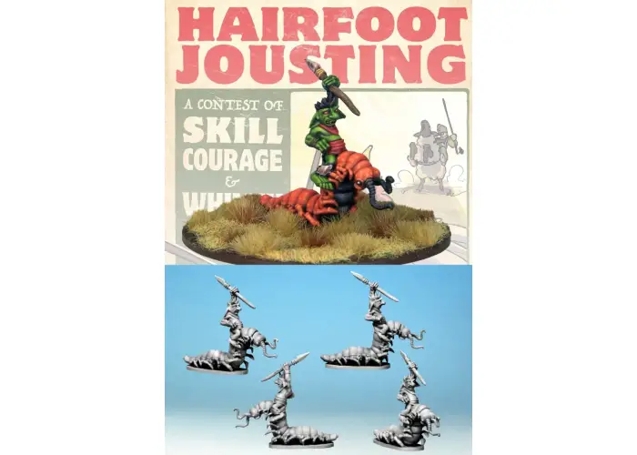 Wartnose Jouster Riding a Centipede.