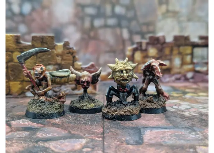 Kill Chain: Sun Rot Monster Pack, Set of 4 Metal Miniatures