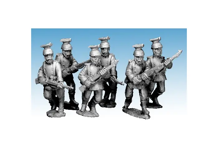 Dismounted German Uhlans